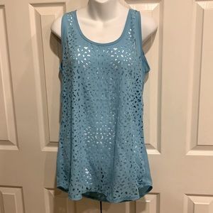 Turquoise Sleeveless Top
